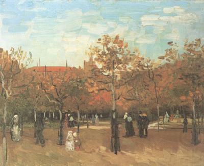 Vincent Van Gogh The Bois de Boulogne with People Walking (nn04) china oil painting image